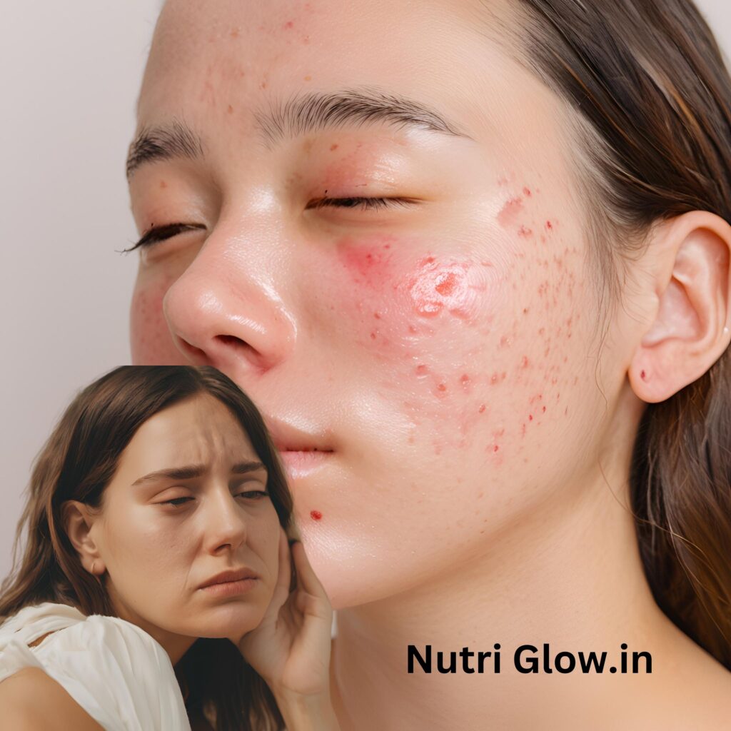 Acne causes on face-nutriglow